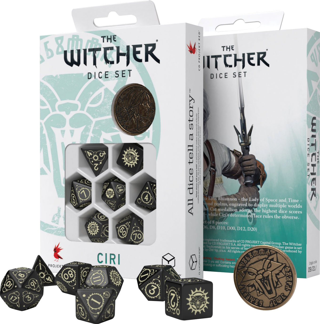 Q Workshop The Witcher Dice Set: Ciri - The Zirael | Odin's Place
