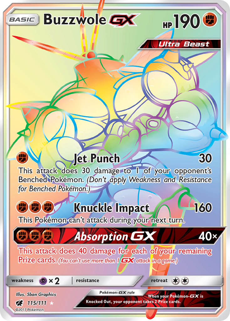 Buzzwole GX (115/111) [Sun & Moon: Crimson Invasion] | Odin's Place