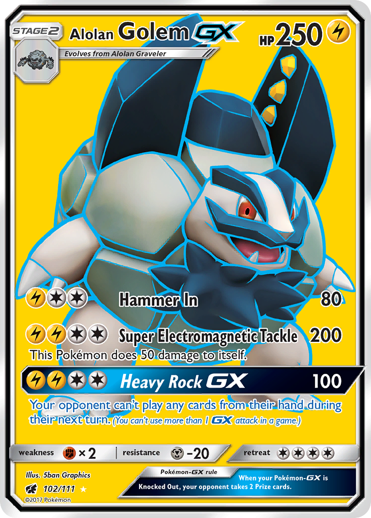 Alolan Golem GX (102/111) [Sun & Moon: Crimson Invasion] | Odin's Place