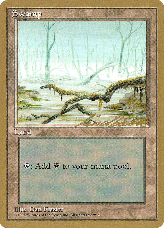 Swamp (ll372) (Leon Lindback) [Pro Tour Collector Set] | Odin's Place