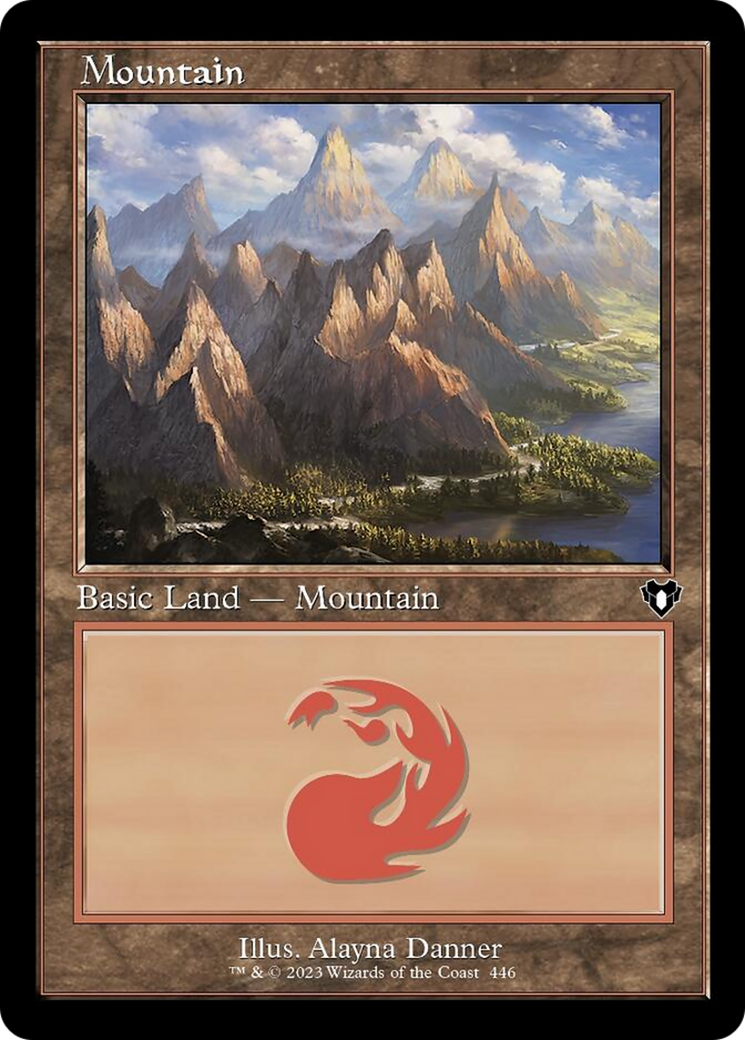 Mountain (446) (Retro) [Commander Masters] | Odin's Place