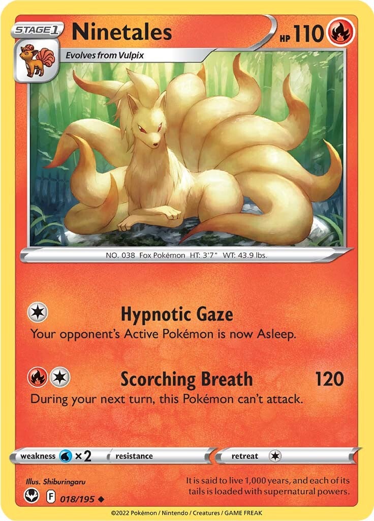 Ninetales (018/195) [Sword & Shield: Silver Tempest] | Odin's Place