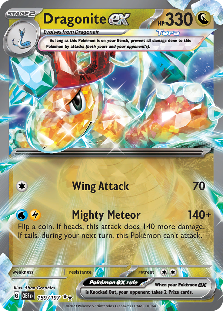 Dragonite ex (159/197) [Scarlet & Violet: Obsidian Flames] | Odin's Place