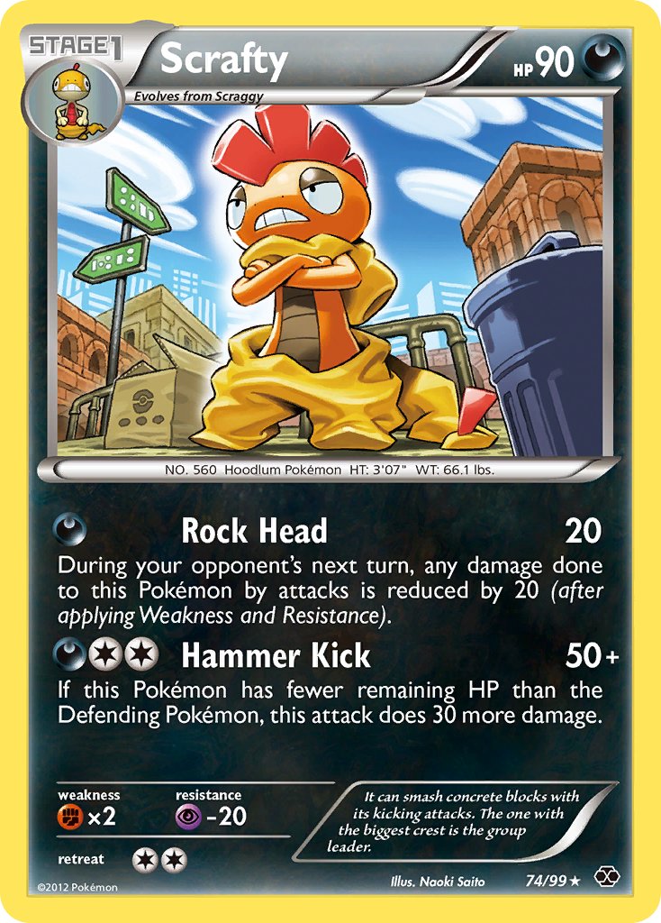 Scrafty (74/99) (Theme Deck Exclusive) [Black & White: Next Destinies] | Odin's Place