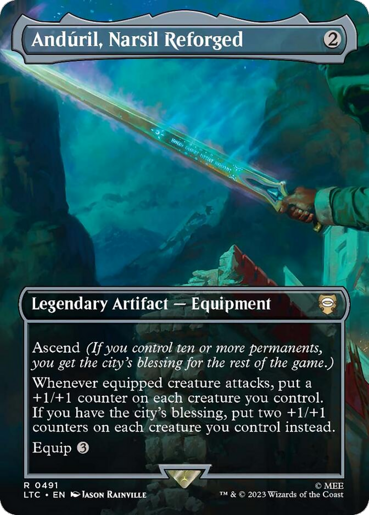 Anduril, Narsil Reforged (Borderless) [The Lord of the Rings: Tales of Middle-Earth Commander] | Odin's Place
