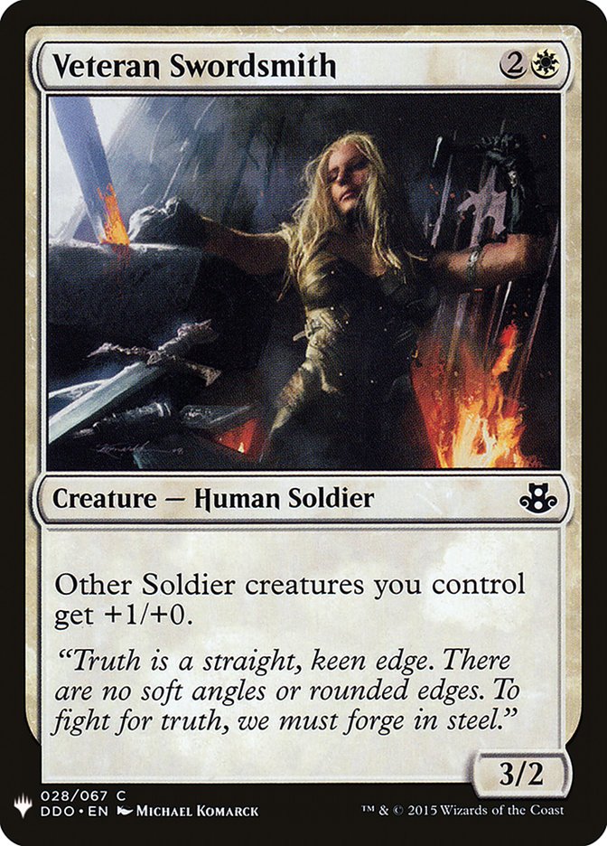 Veteran Swordsmith [Mystery Booster] | Odin's Place