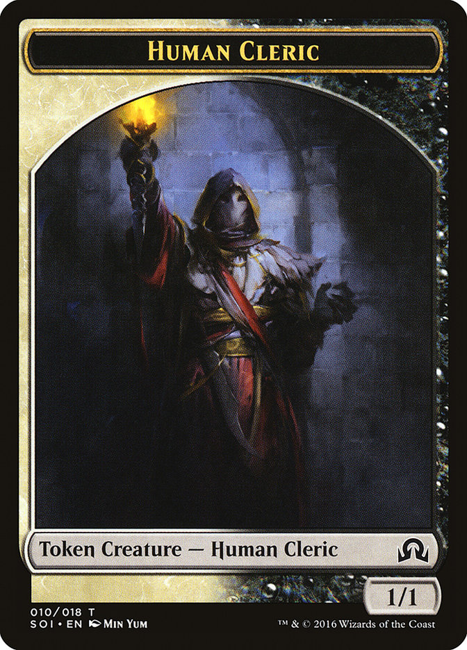 Human Cleric Token (10) [Shadows over Innistrad Tokens] | Odin's Place