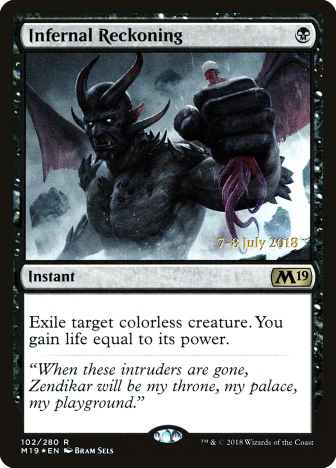 Infernal Reckoning (102) [Core Set 2019 Prerelease Promos] | Odin's Place