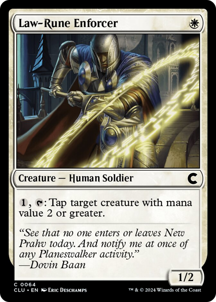 Law-Rune Enforcer [Ravnica: Clue Edition] | Odin's Place