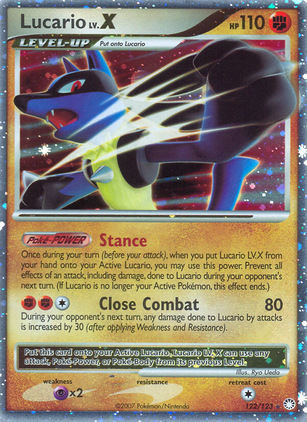 Lucario LV.X (122/123) [Diamond & Pearl: Mysterious Treasures] | Odin's Place