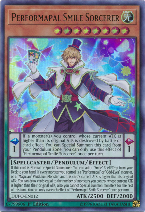 Performapal Smile Sorcerer [DUPO-EN012] Ultra Rare | Odin's Place