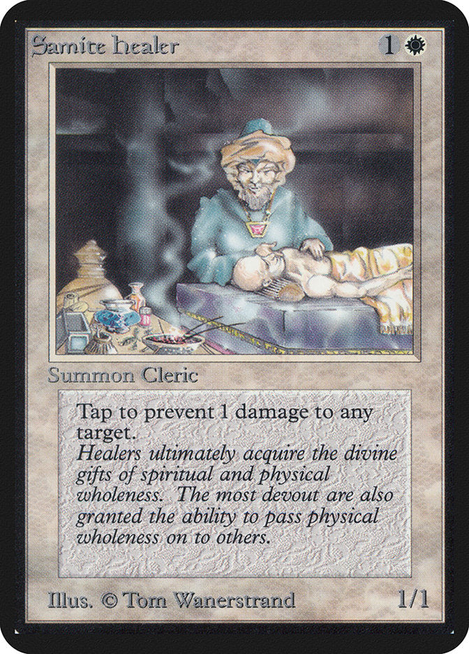 Samite Healer (37) [Alpha Edition] | Odin's Place