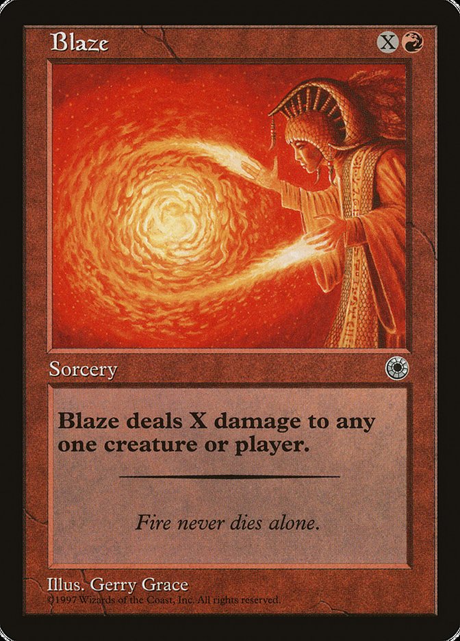 Blaze (118) (With Flavor Text) [Portal] | Odin's Place