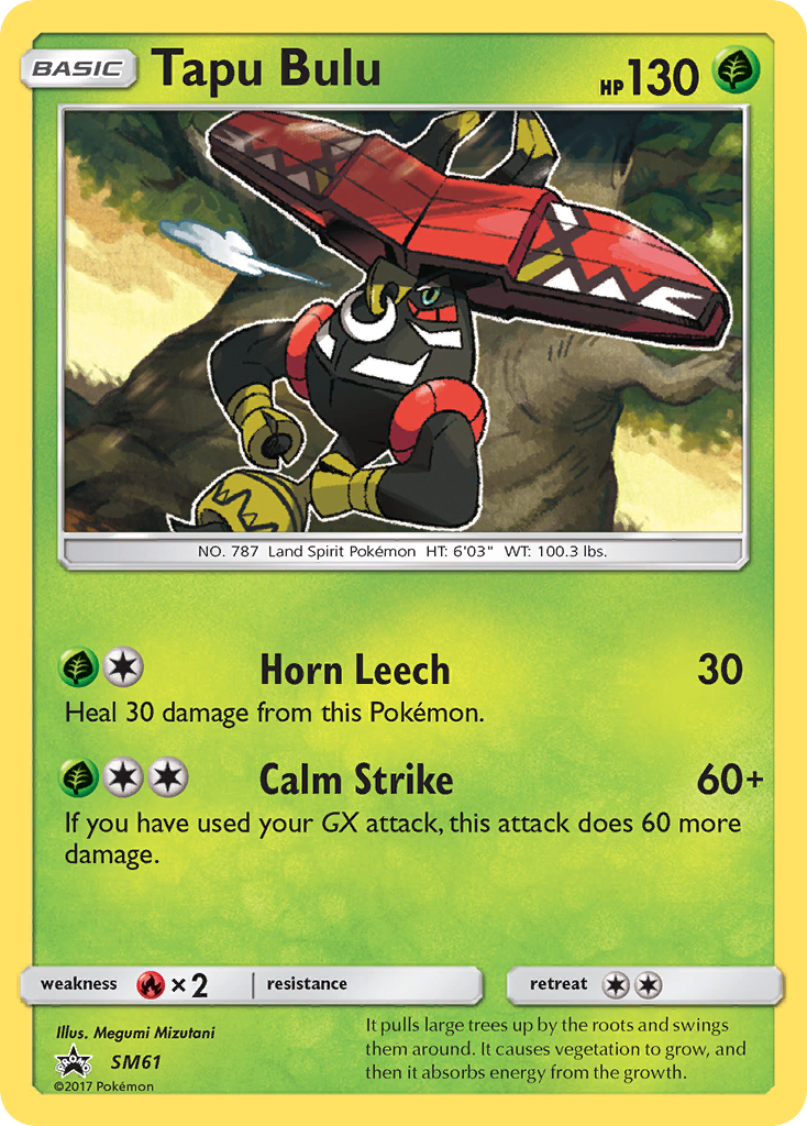 Tapu Bulu (SM61) [Sun & Moon: Black Star Promos] | Odin's Place