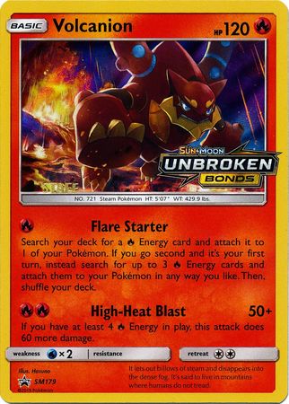 Volcanion (SM179) (Staff Prerelease Promo) [Sun & Moon: Black Star Promos] | Odin's Place
