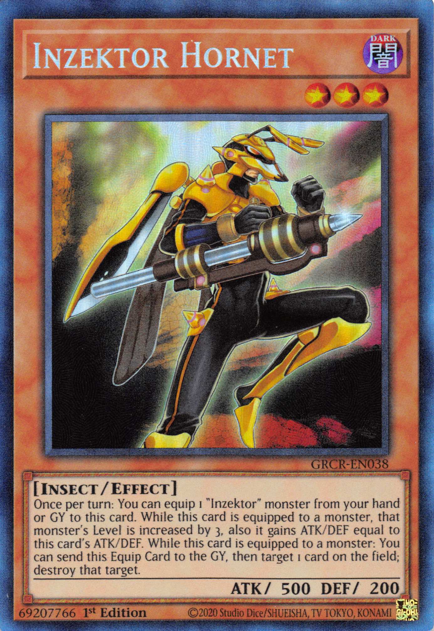 Inzektor Hornet [GRCR-EN038] Collector's Rare | Odin's Place