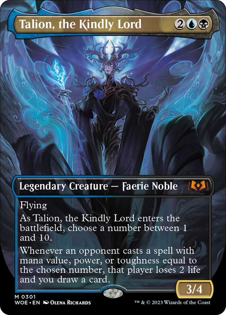 Talion, the Kindly Lord (Borderless Alternate Art) [Wilds of Eldraine] | Odin's Place