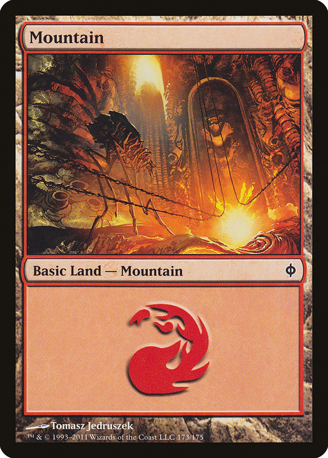 Mountain (173) [New Phyrexia] | Odin's Place