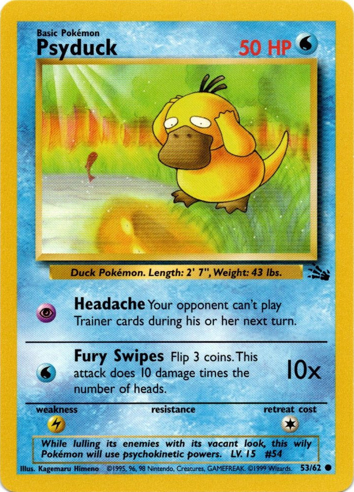 Psyduck (53/62) [Fossil Unlimited] | Odin's Place