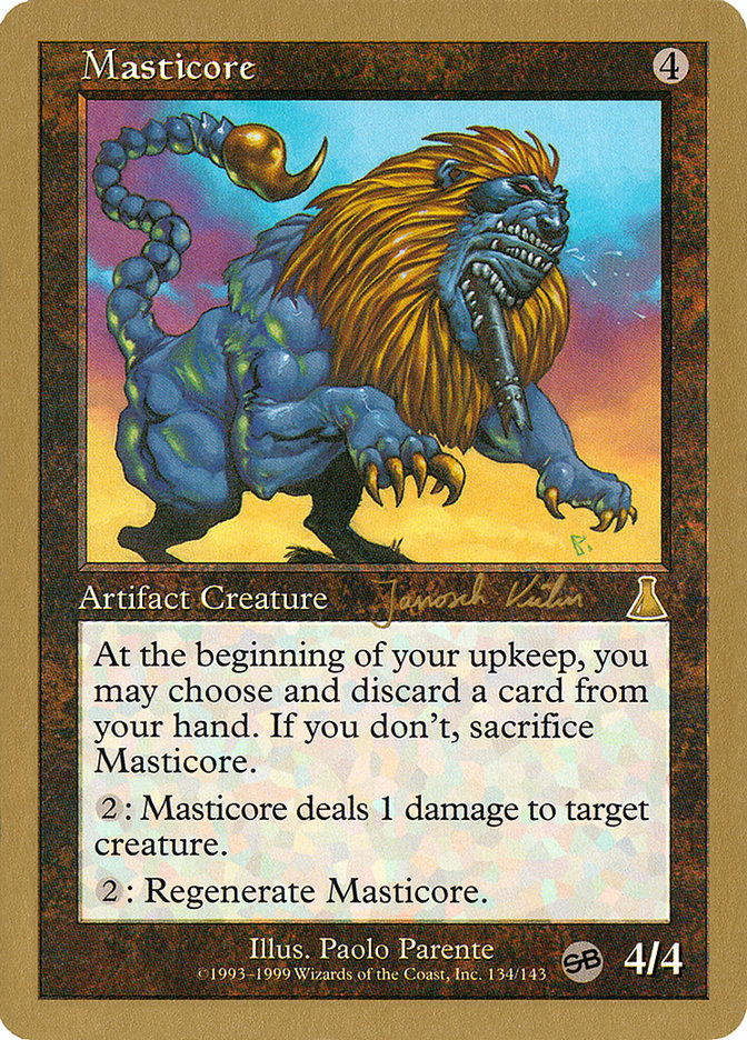 Masticore (Janosch Kuhn) (SB) [World Championship Decks 2000] | Odin's Place