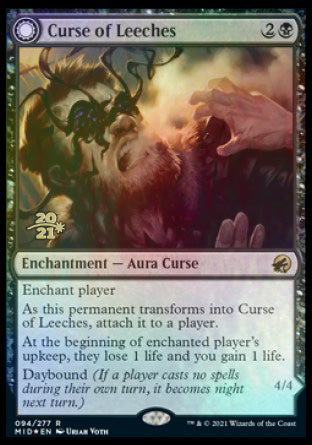 Curse of Leeches // Leeching Lurker [Innistrad: Midnight Hunt Prerelease Promos] | Odin's Place