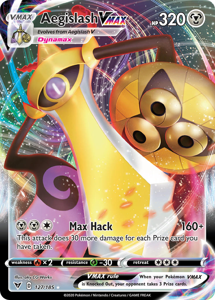 Aegislash VMAX (127/185) [Sword & Shield: Vivid Voltage] | Odin's Place