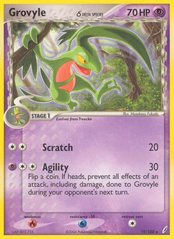 Grovyle(19/100) (Delta Species) [EX: Crystal Guardians] | Odin's Place