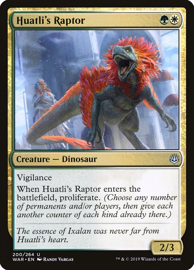 Huatli's Raptor (200) [War of the Spark] | Odin's Place