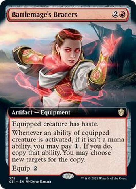 Battlemage's Bracers (Extended Art) [Commander 2021] | Odin's Place