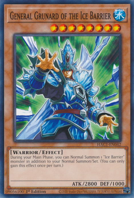 General Grunard of the Ice Barrier [HAC1-EN042] Common | Odin's Place
