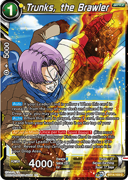 Trunks, the Brawler (BT14-103) [Cross Spirits] | Odin's Place