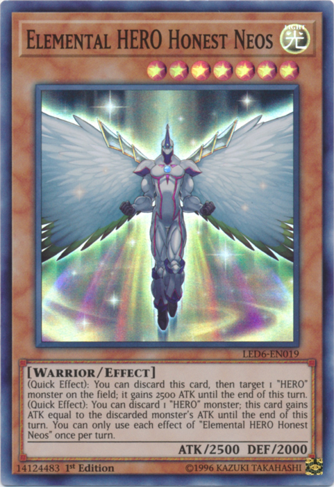 Elemental Hero Honest Neos [LED6-EN019] Super Rare | Odin's Place
