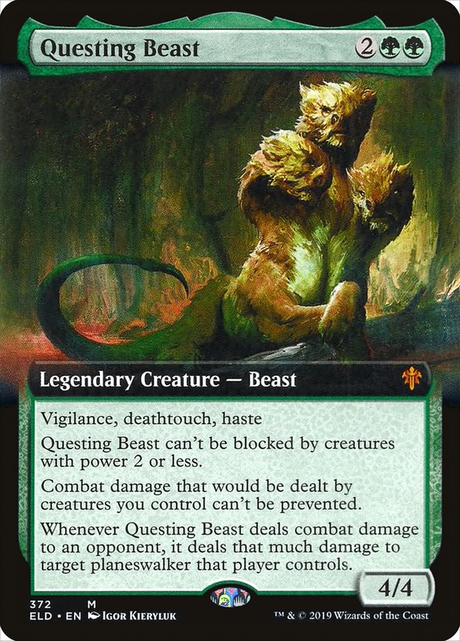 Questing Beast (Extended Art) [Throne of Eldraine] | Odin's Place