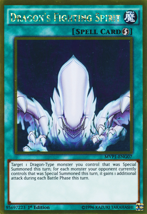 Dragon's Fighting Spirit [MVP1-ENG07] Gold Rare | Odin's Place