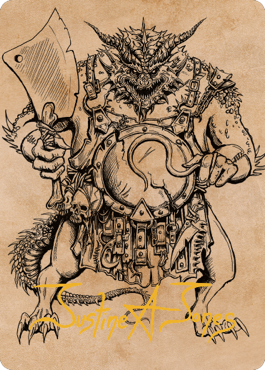 Thrakkus the Butcher Art Card (Gold-Stamped Signature) [Commander Legends: Battle for Baldur's Gate Art Series] | Odin's Place