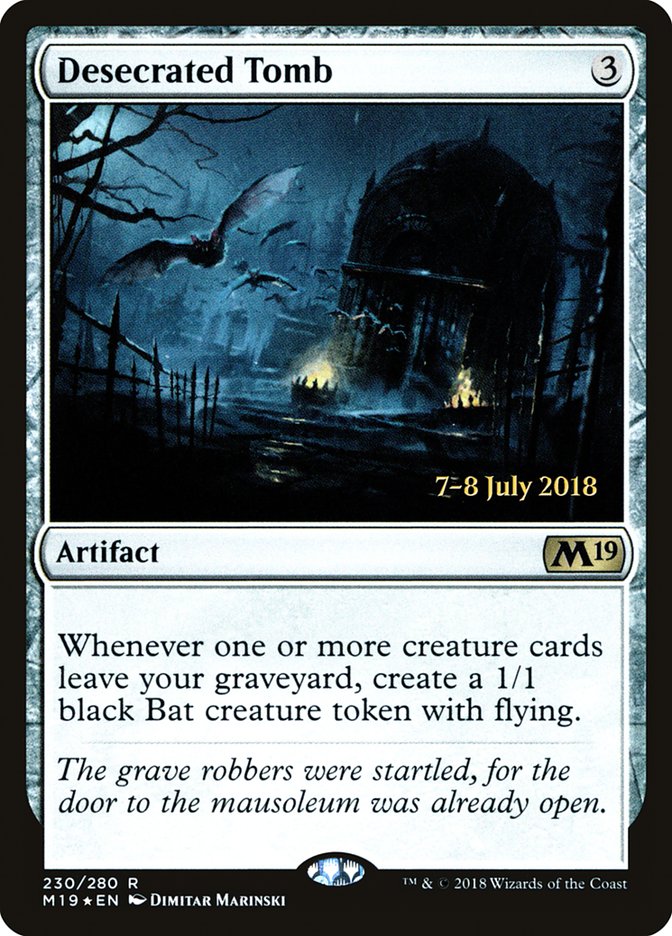 Desecrated Tomb (230) [Core Set 2019 Prerelease Promos] | Odin's Place