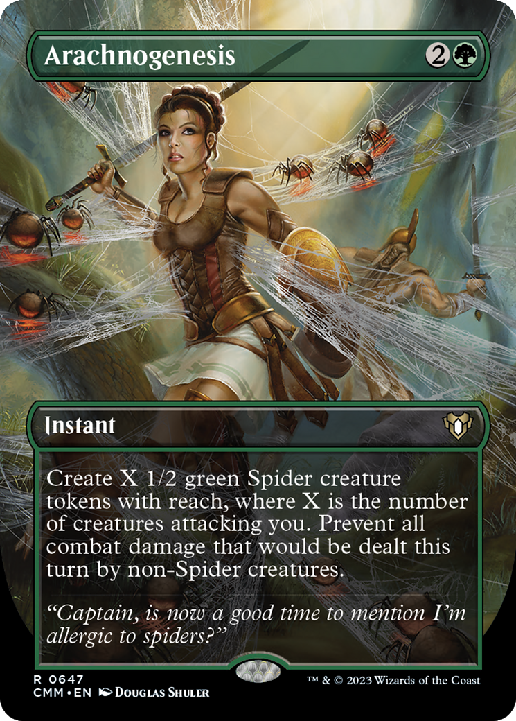 Arachnogenesis (Borderless Alternate Art) [Commander Masters] | Odin's Place