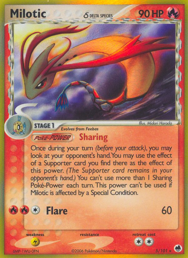 Milotic (5/101) (Delta Species) [EX: Dragon Frontiers] | Odin's Place