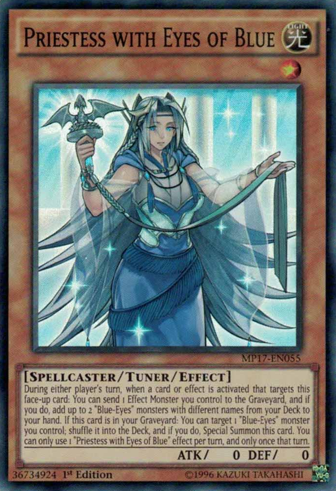 Priestess with Eyes of Blue [MP17-EN055] Super Rare | Odin's Place
