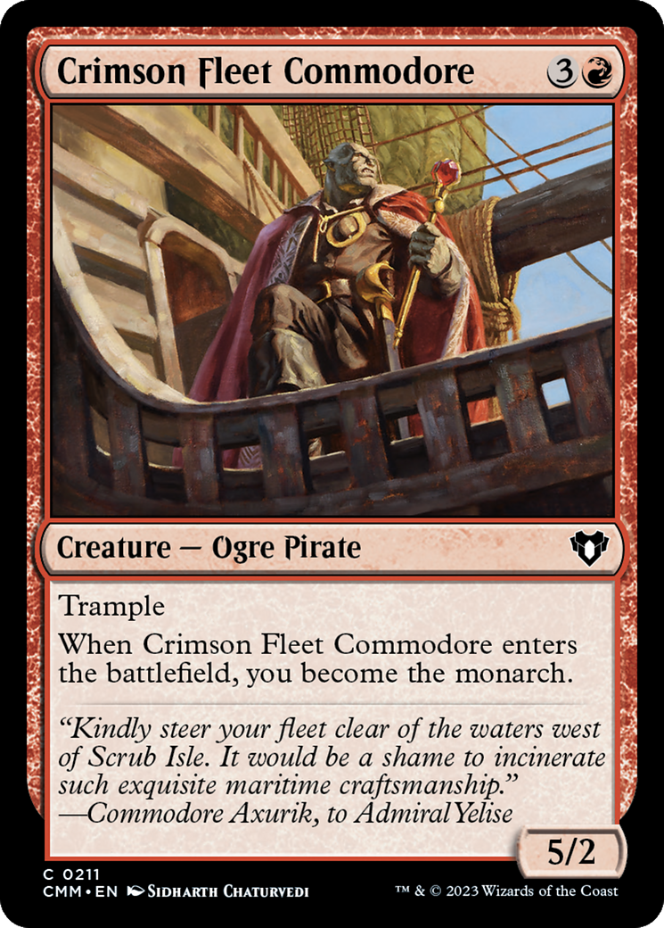 Crimson Fleet Commodore [Commander Masters] | Odin's Place