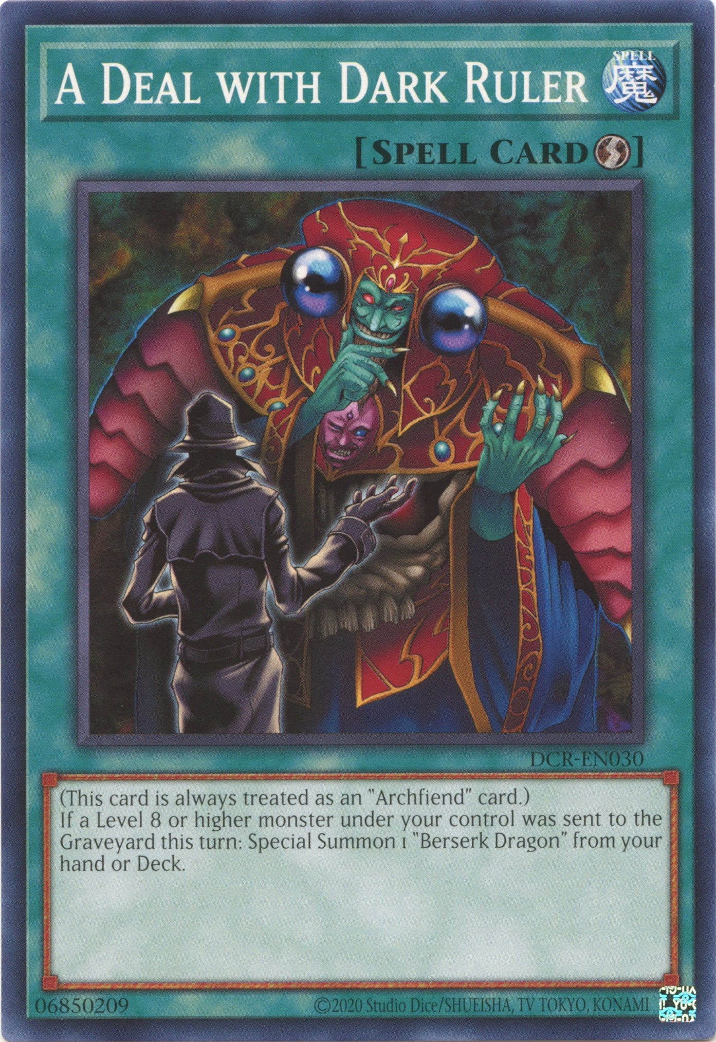 A Deal with Dark Ruler (25th Anniversary) [DCR-EN030] Common | Odin's Place
