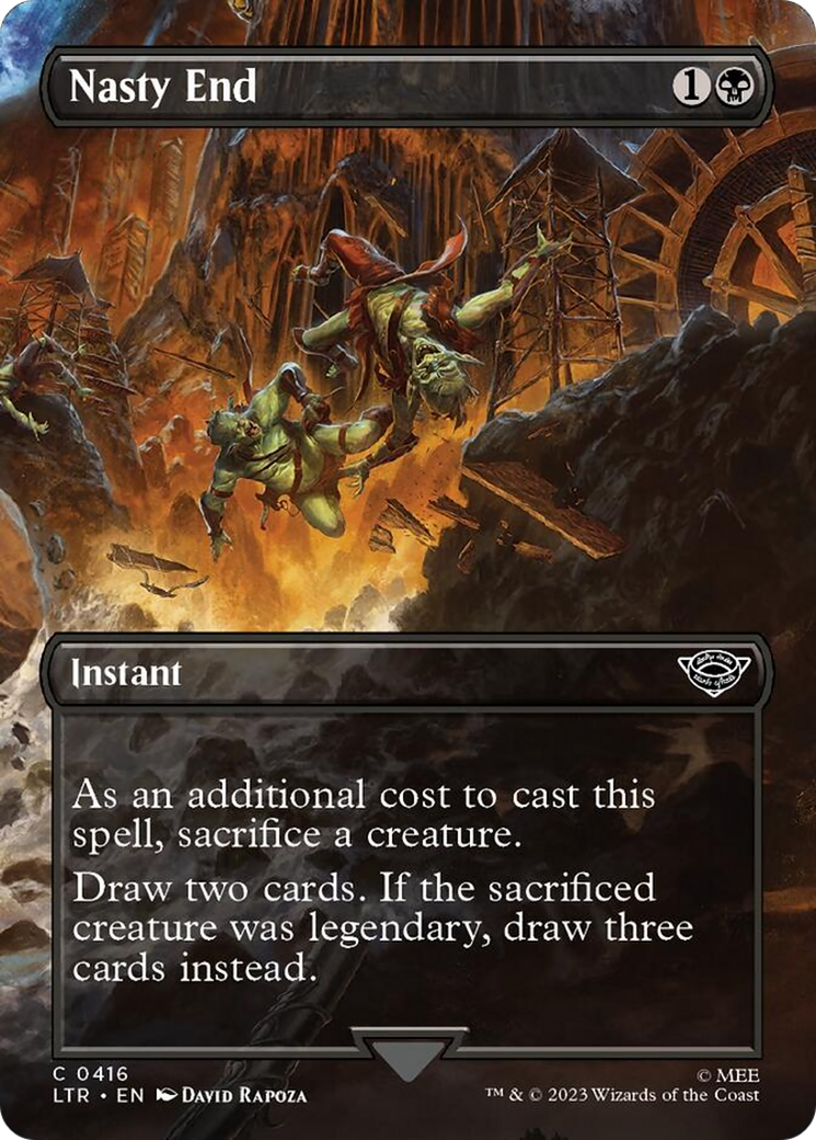 Nasty End (Borderless Alternate Art) [The Lord of the Rings: Tales of Middle-Earth] | Odin's Place
