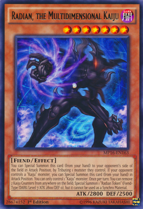 Radian, the Multidimensional Kaiju [MP16-EN163] Rare | Odin's Place