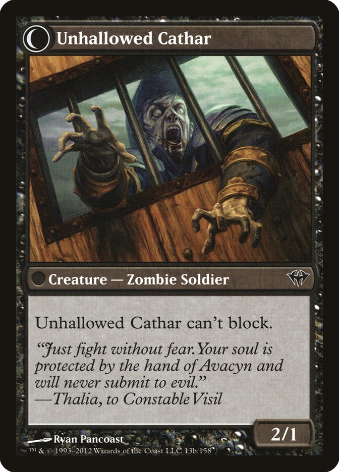 Loyal Cathar // Unhallowed Cathar [Dark Ascension] | Odin's Place