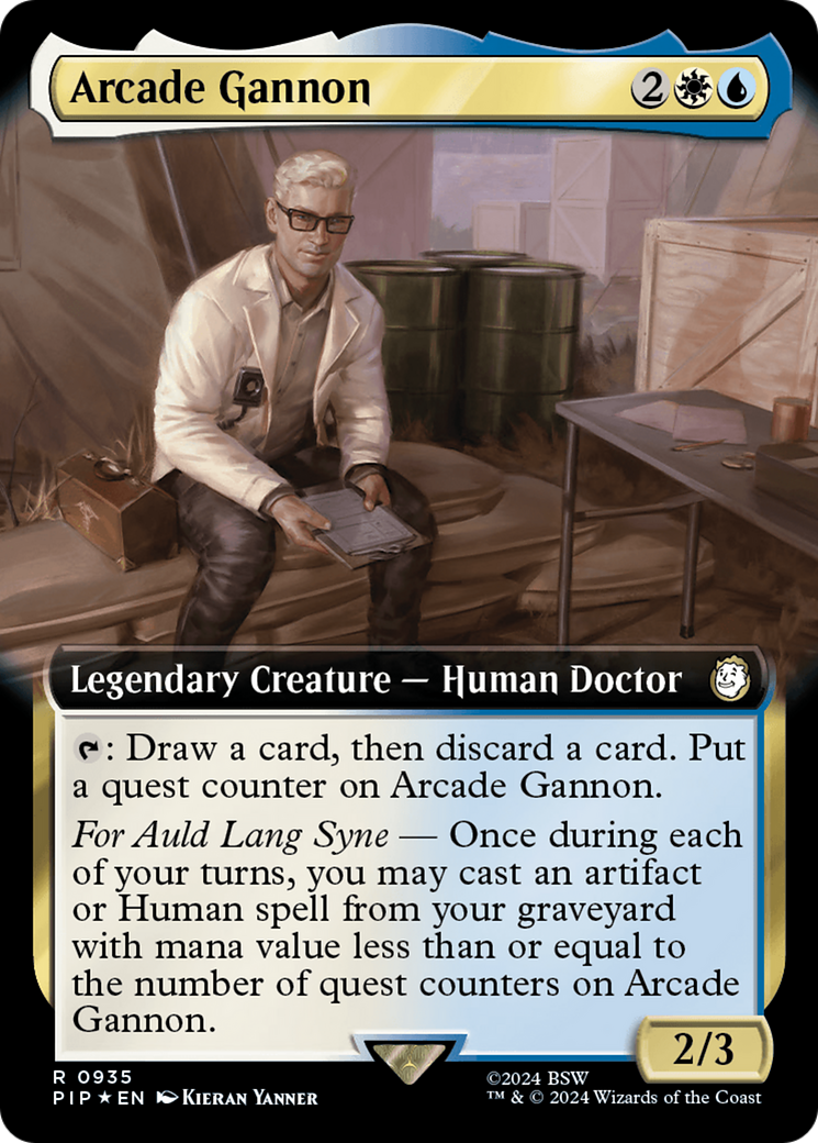 Arcade Gannon (Extended Art) (Surge Foil) [Fallout] | Odin's Place