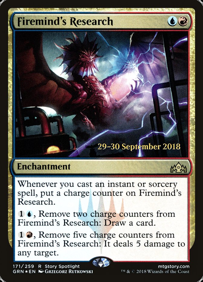 Firemind's Research (171) [Guilds of Ravnica Prerelease Promos] | Odin's Place