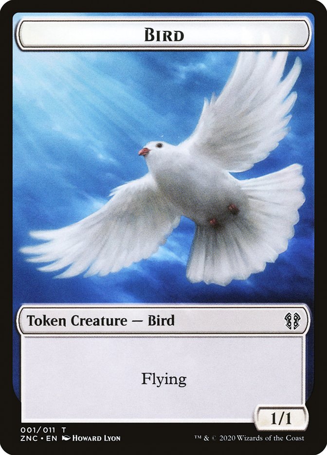 Bird // Kor Ally Double-Sided Token [Zendikar Rising Commander Tokens] | Odin's Place