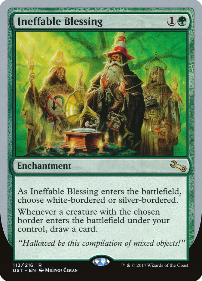 Ineffable Blessing (113) ("choose white-bordered or silver-bordered") [Unstable] | Odin's Place