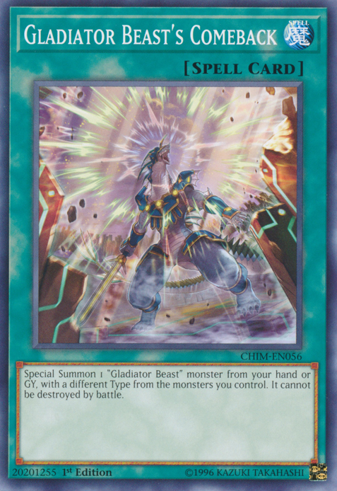 Gladiator Beast's Comeback [CHIM-EN056] Common | Odin's Place