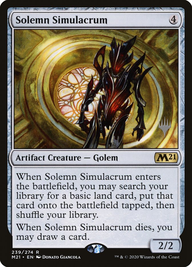 Solemn Simulacrum (Promo Pack) [Core Set 2021 Promos] | Odin's Place